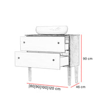 Mobile bagno moderno con lavabo - 80x46