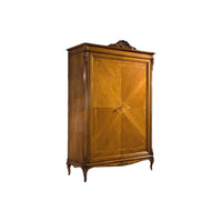 Armadio 2 porte classico in legno finitura bassano l.132 p.59 h.202 - Mobili 2G