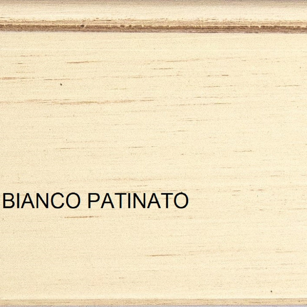 Armadio 2 porte in legno shabby bianco patinato/verde 125x61x200 - Mobili 2G