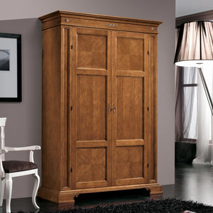 Armadio classico 2 porte 2 cassetti legno bassano 143x56x210 - Mobili 2G