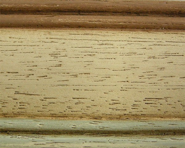 Armadio in legno shabby crema anticato filo azzurro marrone 128x60x200