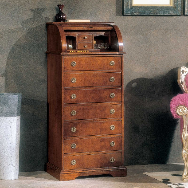 Bureau classico 9 cassetti in legno bassano 56x41x120 - Mobili 2G