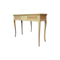 Consolle classica 2 cassetti intarsiata legno grezzo l.110 p.38 h.80 - Mobili 2G