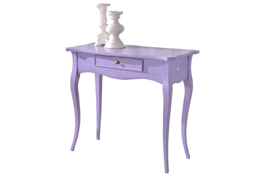 Consolle shabby legno consumata lavanda 87x38x77