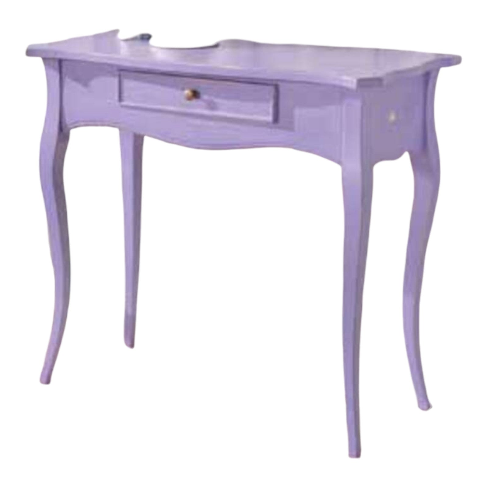 Consolle shabby legno consumata lavanda 87x38x77