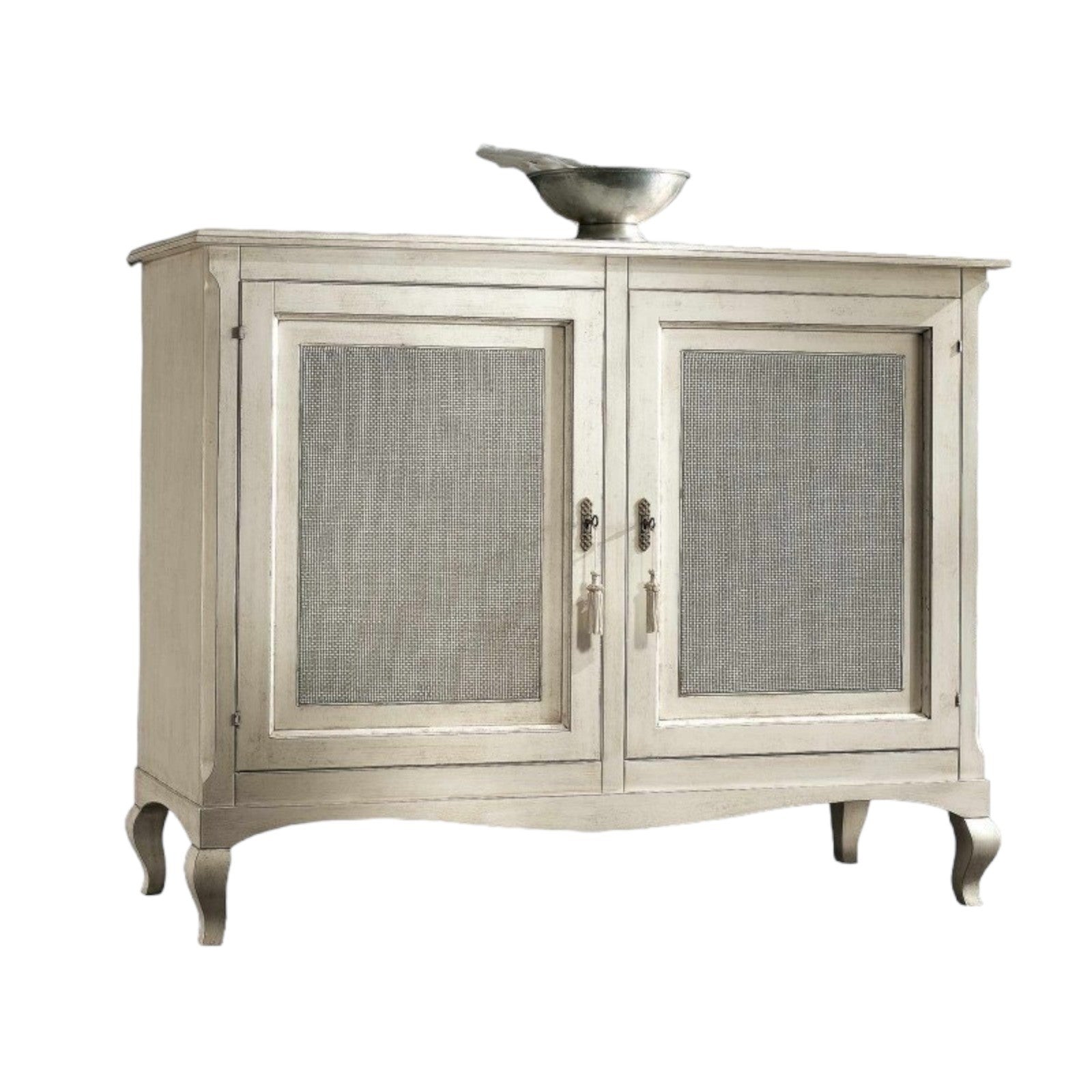 Credenza 2 porte classica paglia di vienna shabby 145x49x113