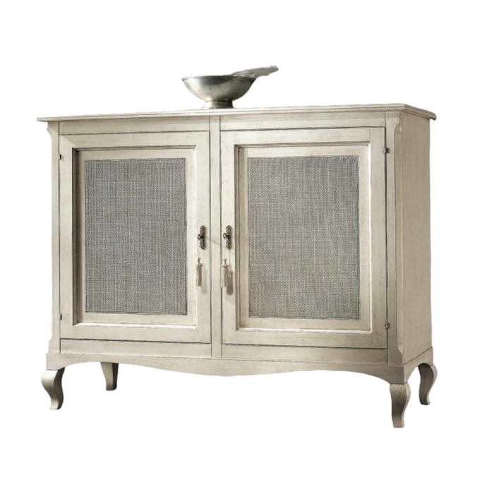 Credenza 2 porte classica paglia di vienna shabby 145x49x113