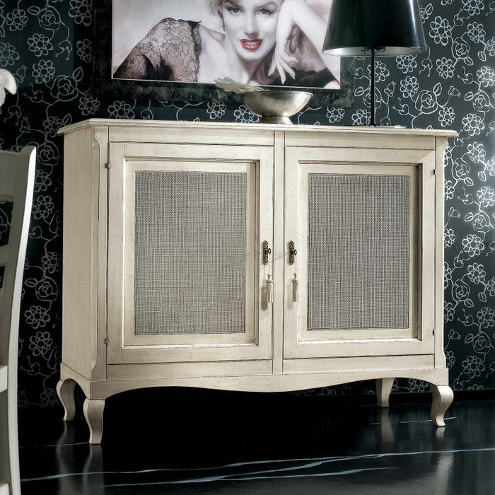 Credenza 2 porte classica paglia di vienna shabby 145x49x113