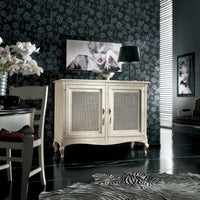 Credenza 2 porte classica paglia di vienna shabby 145x49x113