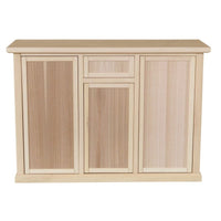 Credenza 3 porte 1 cassetto legno grezzo 120x40x88 - Mobili 2G