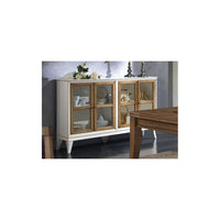 Credenza 4 porte inglesina legno shabby 160x39x104