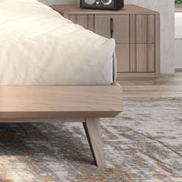 Letto matrimoniale in legno moderno testata legno l.170 p.211 h.99 - Mobili 2G