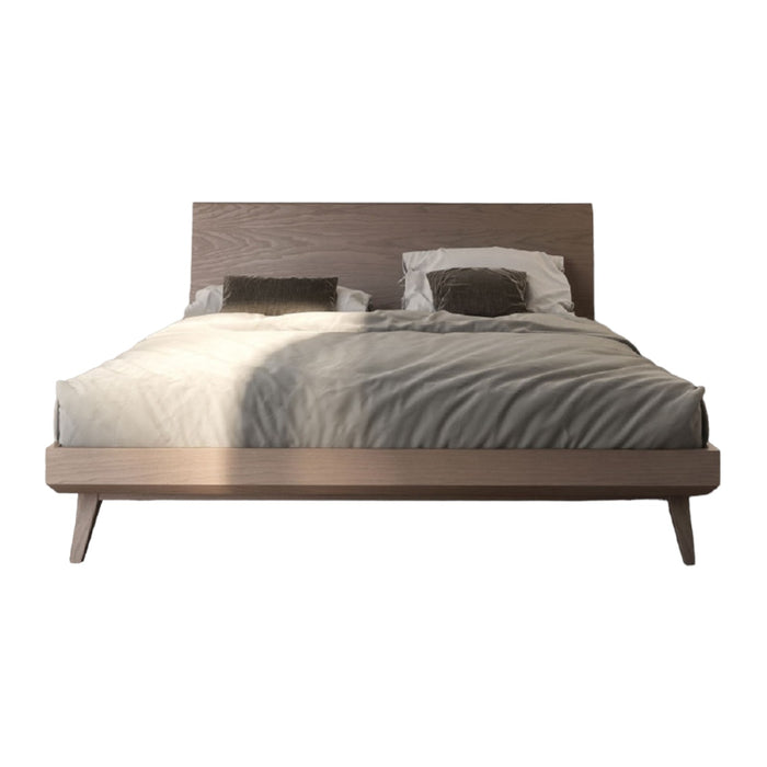 Letto matrimoniale in legno moderno testata legno l.170 p.211 h.99 - Mobili 2G