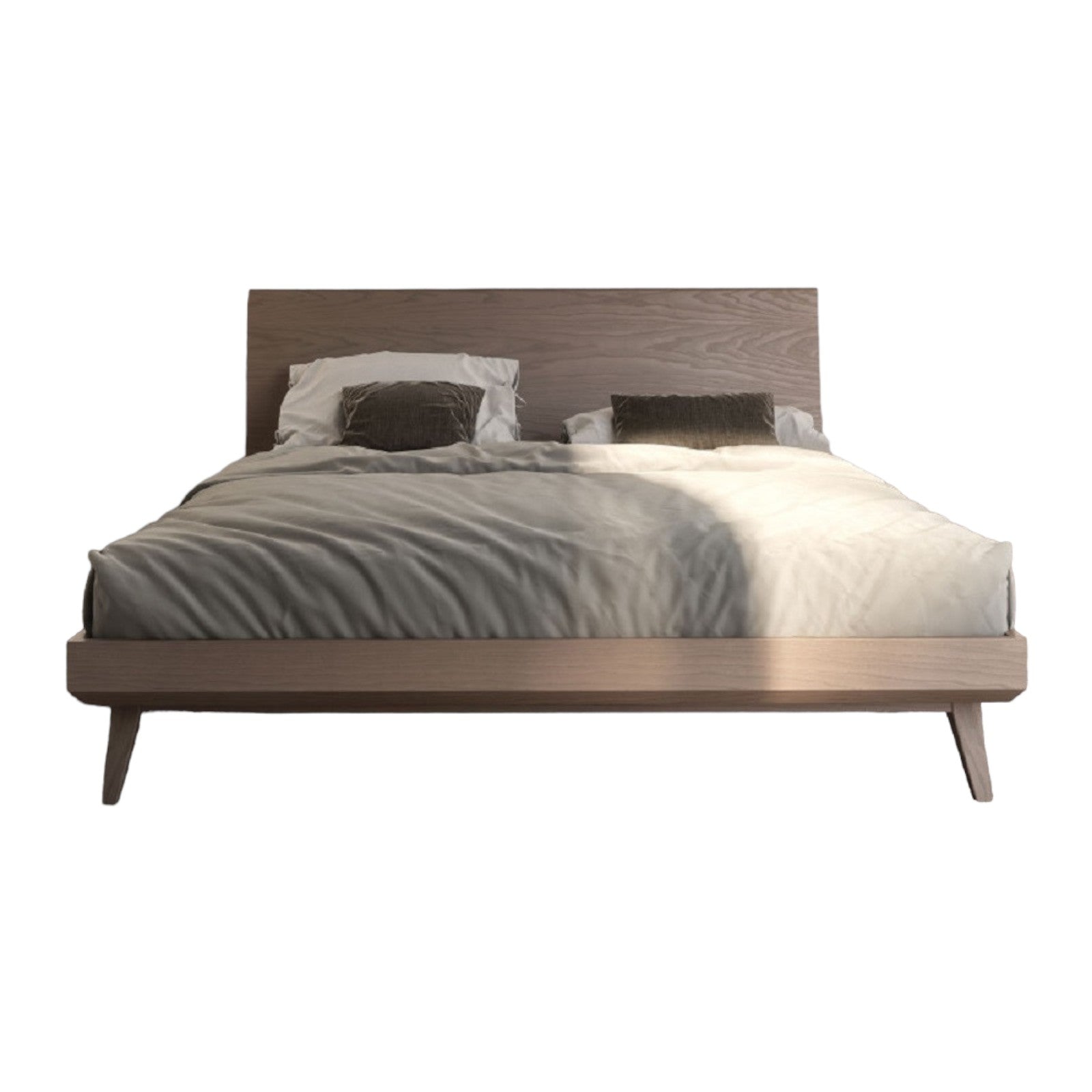 Letto matrimoniale in legno moderno testata legno l.170 p.211 h.99 - Mobili 2G