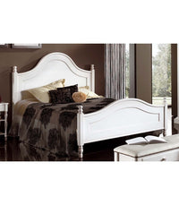 Letto matrimoniale laccato bianco opaco 174x216x148