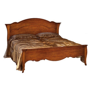 Letto matrimoniale legno tinta noce  l 195 h 119 p 211