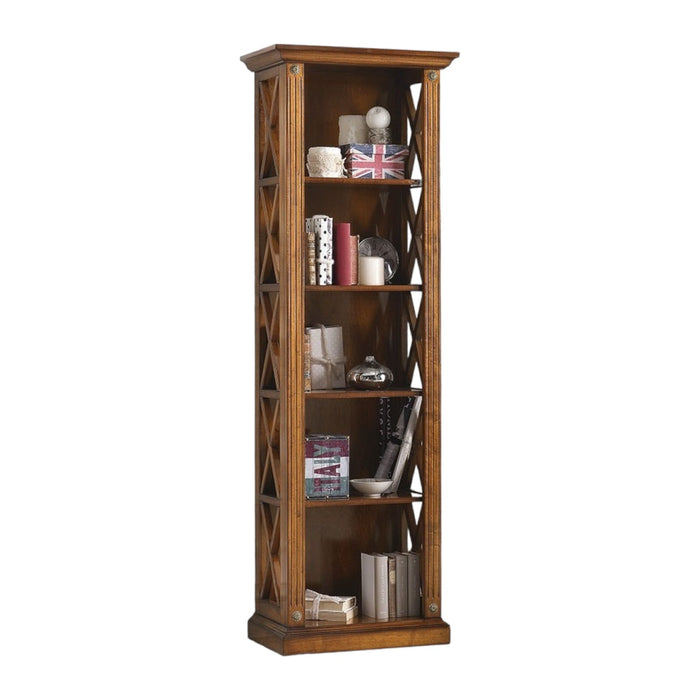 Libreria classica 5 ripiani in legno bassano 62x40x191