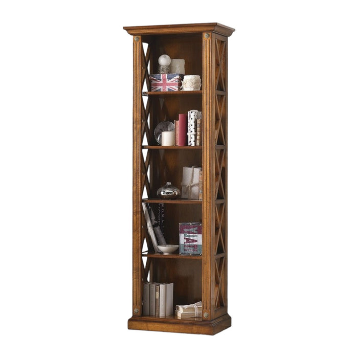 Libreria classica 5 ripiani in legno bassano 62x40x191