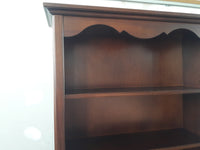 Libreria classica 5 ripiani in legno tinta noce 120x40x210h