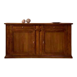 Madia credenza 2 porte in legno tinta noce 213x51x12