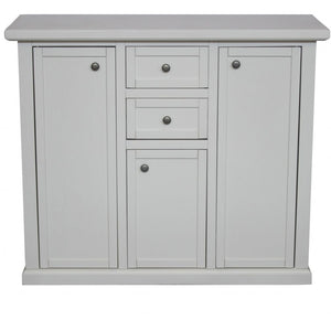 Madia credenza 3 porte 2 cassetti shabby bianca 100 x 39 x 85