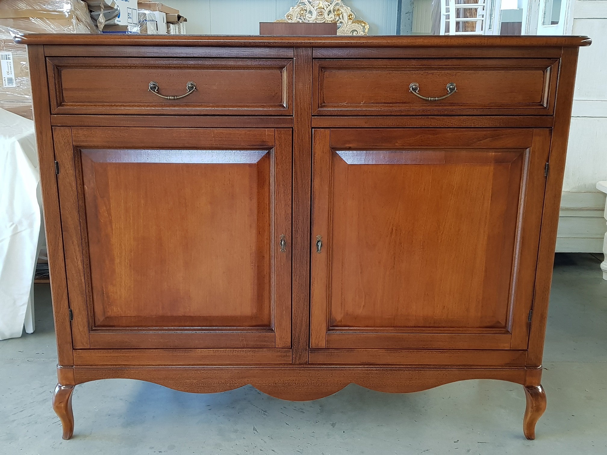 Madia credenza arte povera in legno 2 porte bassano l.145 p.50 h.115