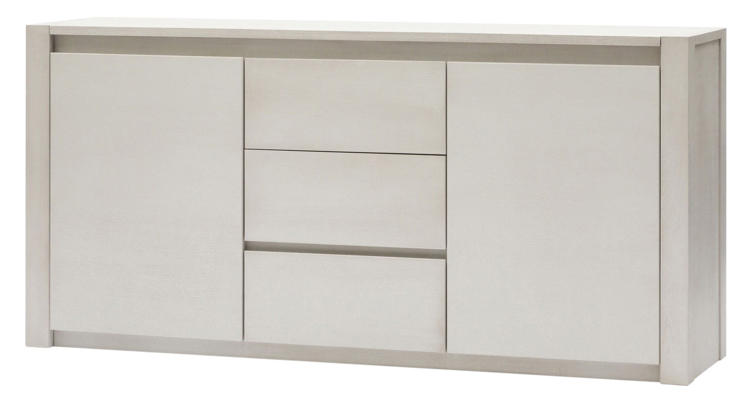 Madia credenza in frassino 2 porte 3 cassetti bianco l.184 p.48 h.88