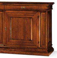 Madia credenza in legno 2 porte 2 tinta noce  l.205 p.57 h.113