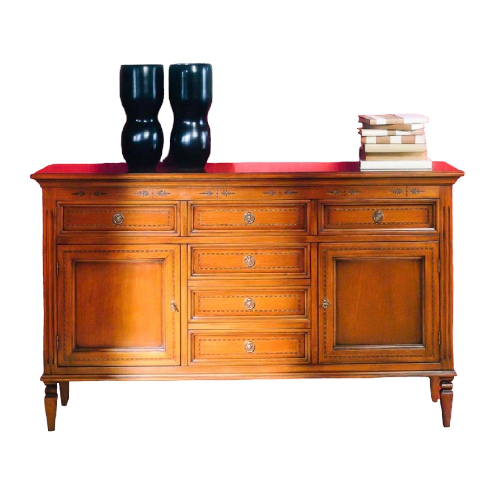 Madia credenza in legno 2 porte finitura bassano l.142 p.41 h.85 - Mobili 2G