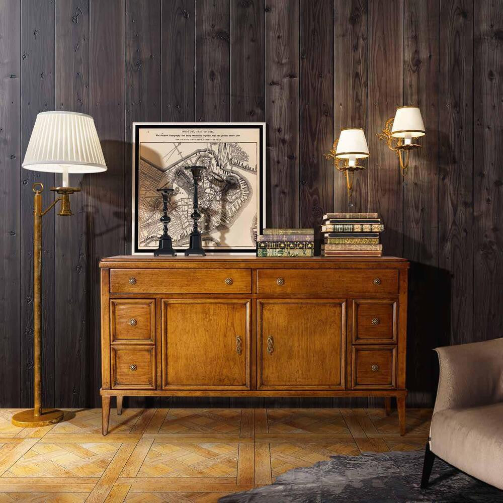 Madia credenza in legno 2 porte finitura bassano l.150 p.47 h.86 - Mobili 2G