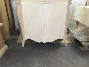 Madia credenza in legno 2 porte  grezza l.122 p.53 h.87