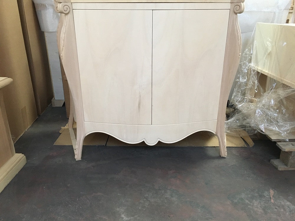 Madia credenza in legno 2 porte  grezza l.122 p.53 h.87