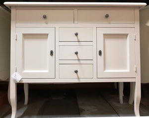 Madia credenza in legno bianco opaco 100x40x85h