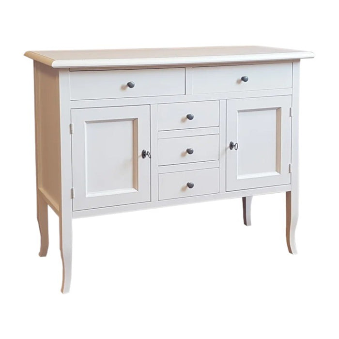 Madia credenza in legno bianco opaco 100x40x85h