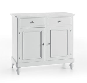 Madia credenza napoletana 2 ante laccata bianca l 112 p 49 h 98