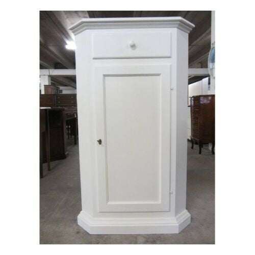 Mobile angolo classico laccato bianco arte povera 54 x 54 x 75 h.130