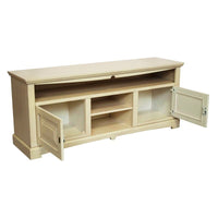 Mobile porta tv goccia legno shabby avorio anticato 170x46x69 - Mobili 2G