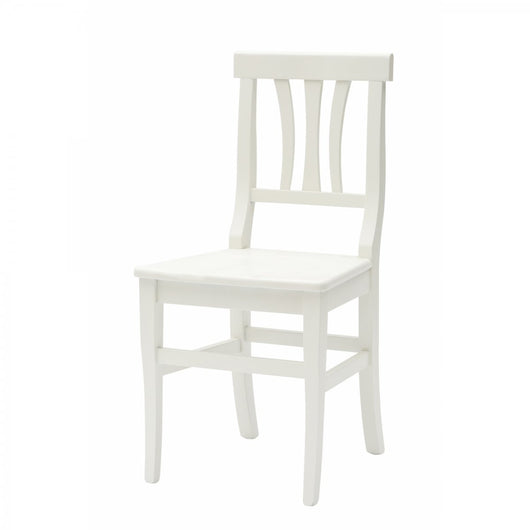  set 2 sedie legno bianco shabby chic seduta legno