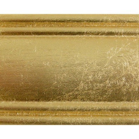 Specchiera in foglia oro ovale- misure: 39 x 49 x 3