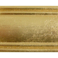 Specchiera in foglia oro ovale- misure: 49 x 59 x 3