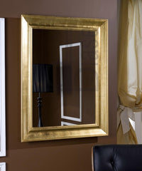 Specchiera in foglia oro rettangolare 70 x 90 x 5