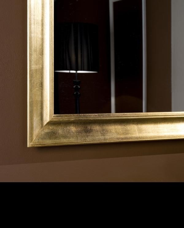 Specchiera in foglia oro rettangolare 90 x 180 x 5