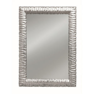 Specchiera rettangolare moderna colore argento 70 x 100 x 5 cm