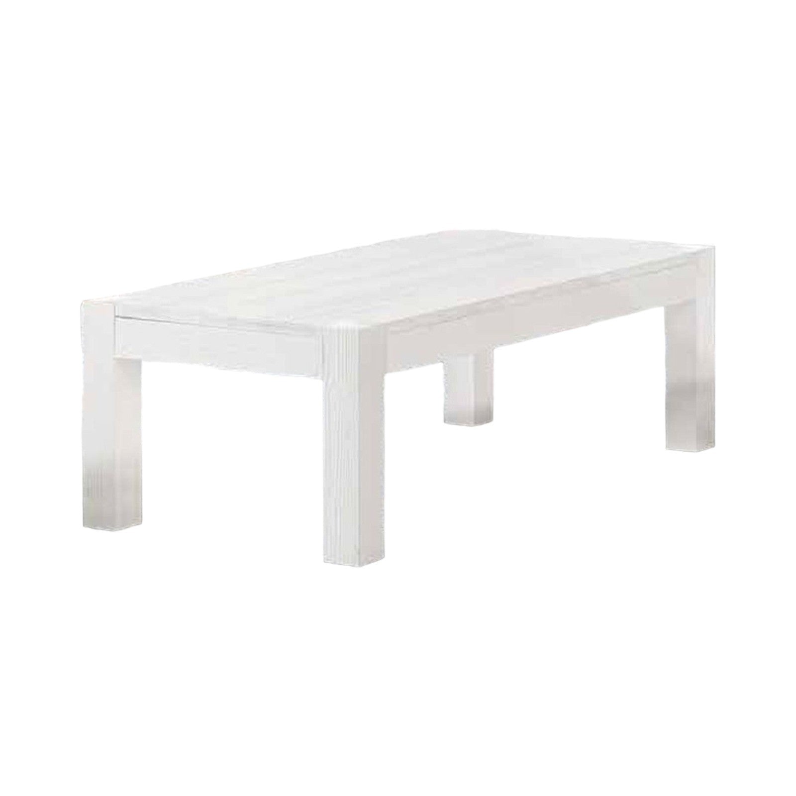 Tavolino salotto rettangolare legno abete bianco spazzolato 120x60x40