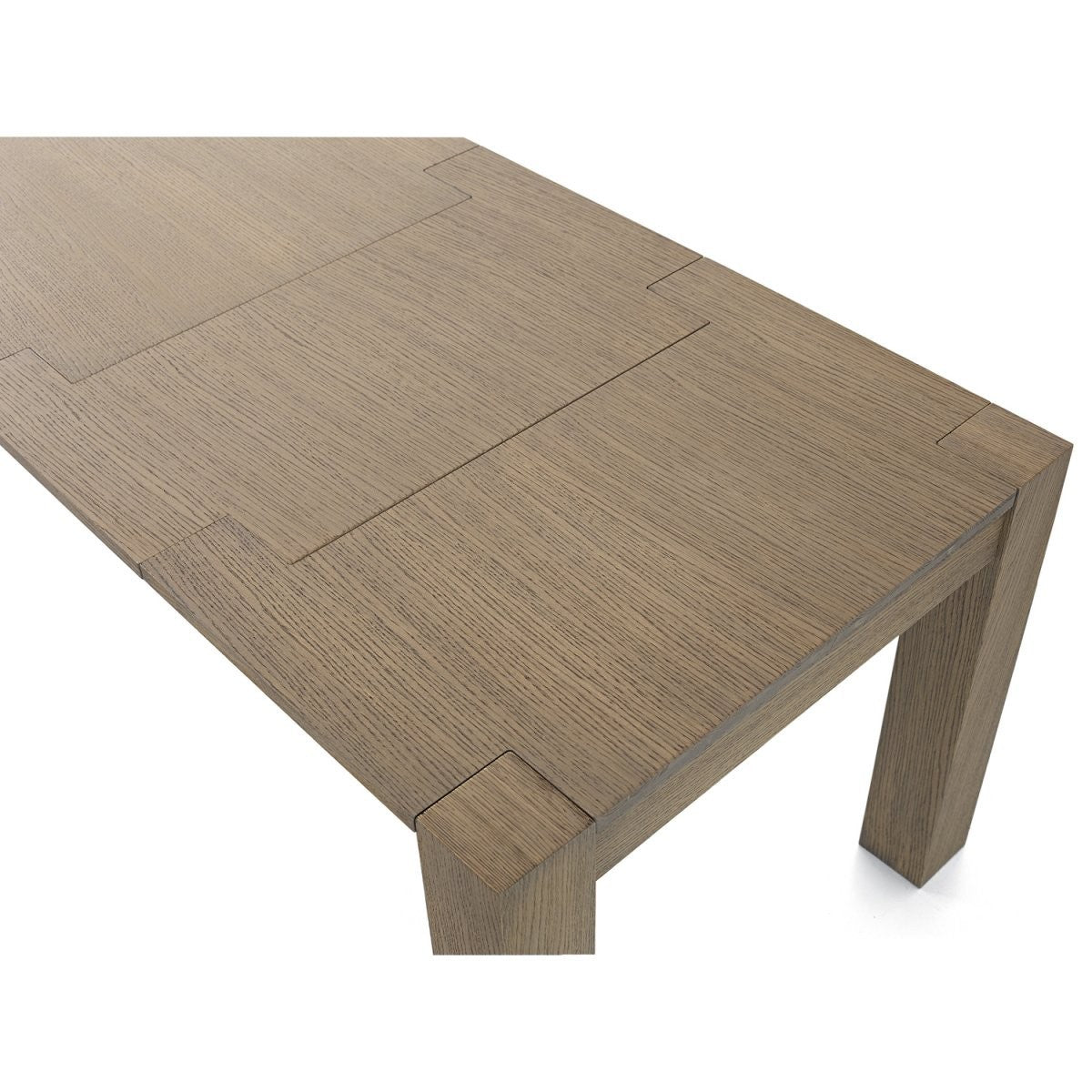 Tavolo allungabile legno di rovere tinta seppia 140-220x90