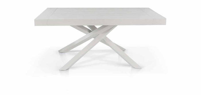 Tavolo big table nobilitato bianco consumato l.180 p.100 h.77