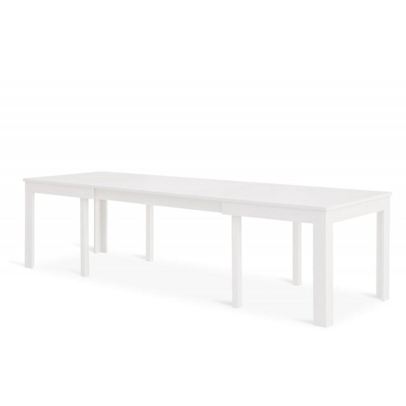 Tavolo moderno bianco frassino 160x90x76 allungabile