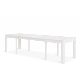 Tavolo moderno bianco frassino 160x90x76 allungabile