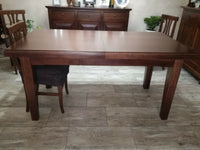 Tavolo rettangolare allungabile in legno l.180 p.100 h.78