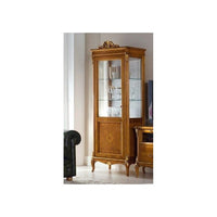 Vetrina classica in legno 1 porta finitura bassano l.76 p.44 h.190 - Mobili 2G